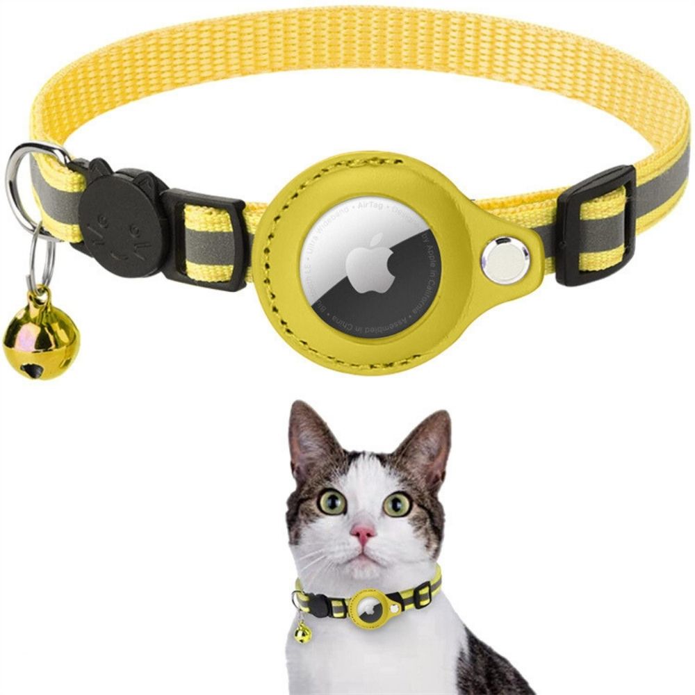 Adjustable Cat Collar with Reflective Stitching, Breakaway Buckle & Tracker Pocket for Indoor Outdoor Cats | Thomler