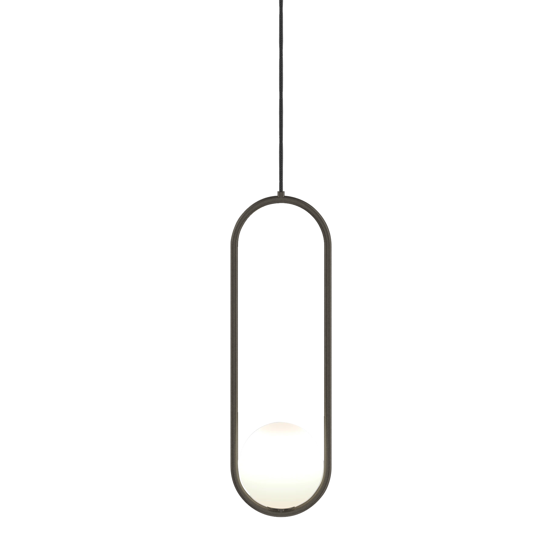Pendant Light Brass Bent Glass 15W Adjustable Living Room Hallway Bedroom Modern Ceiling Lamp | Thomler