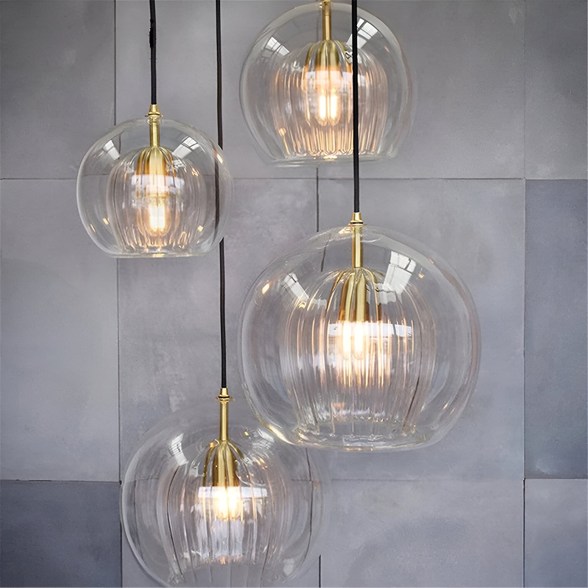 Pendant Light Glass Globe 9.8 in E27 Adjustable Dining Room Kitchen Island Hanging Ceiling Lamp Vintage Modern | Thomler