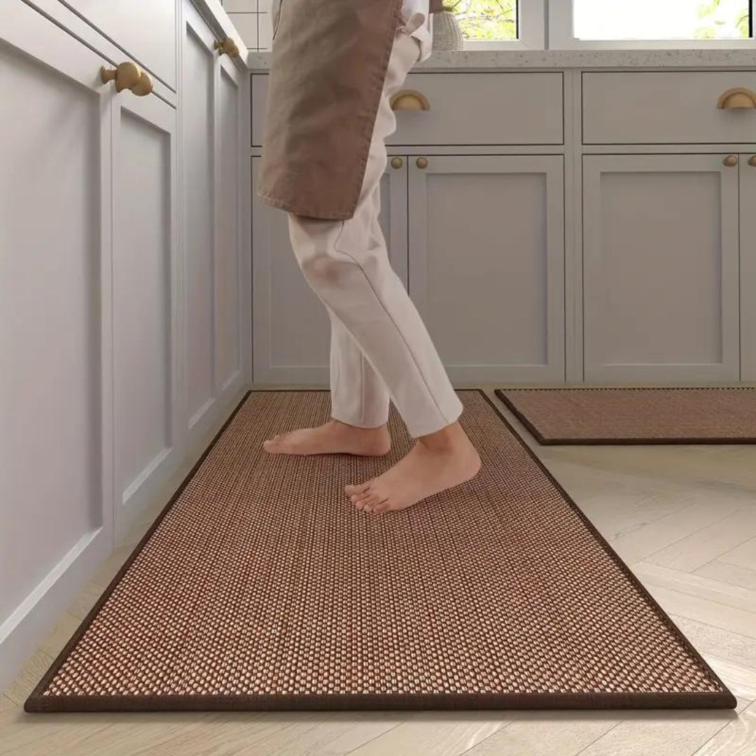 Anti-Fatigue Kitchen Floor Mat Set Non-Slip Cushioned Runner & Accent Mat for Sink Stove Cooking Area Comfort Ergonomic Standing Support | Thomler
