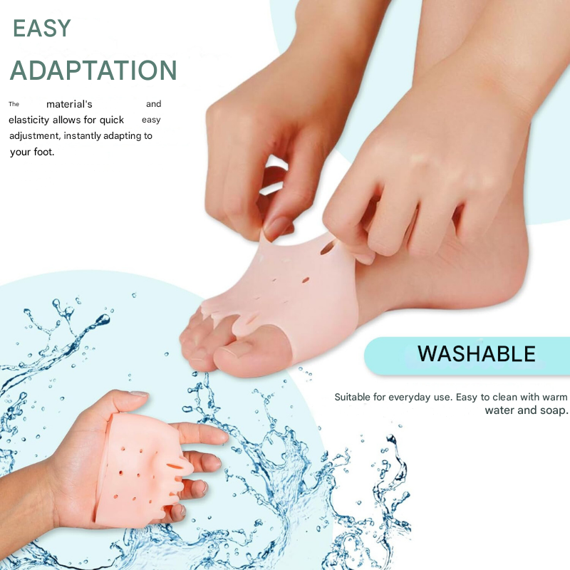 Gel Toe Spacers with Cushion Pads for Bunions & Overlapping Toes – Silicone Foot Support for Pain Relief & Realignment in Shoes or | Thomler