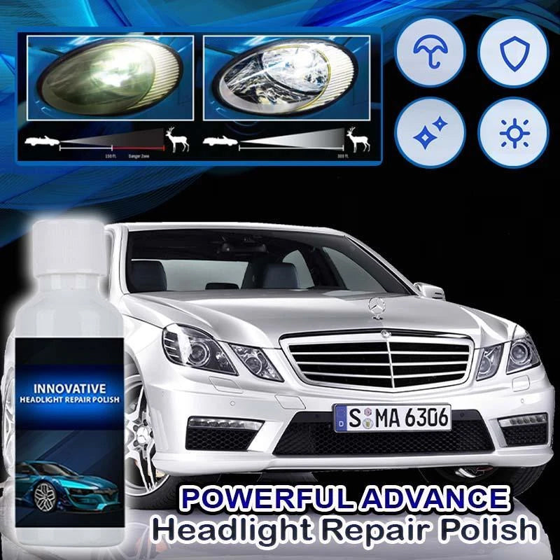 Headlight Restoration Kit – Removes Cloudiness & Yellowing for Crystal-Clear Lens Clarity on All Vehicles | Thomler