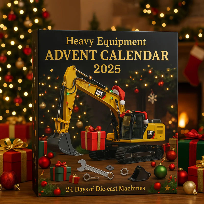 Construction Vehicle Advent Calendar – 24 Die-Cast Toy Machines for Kids | Thomler