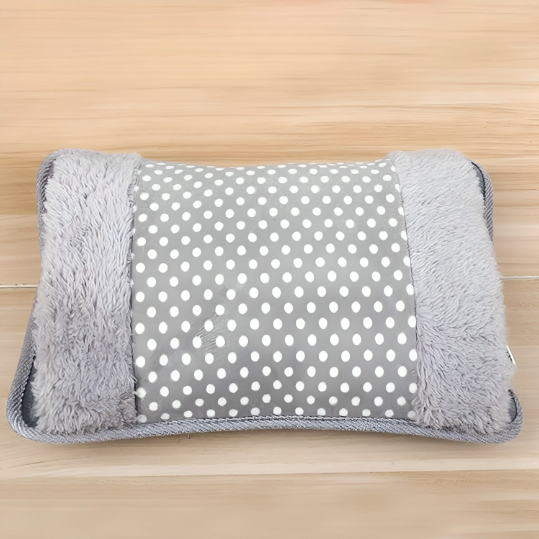 Rechargeable Electric Heating Pad with Hand Warmer & Plush Cover for Cozy Warmth | Thomler