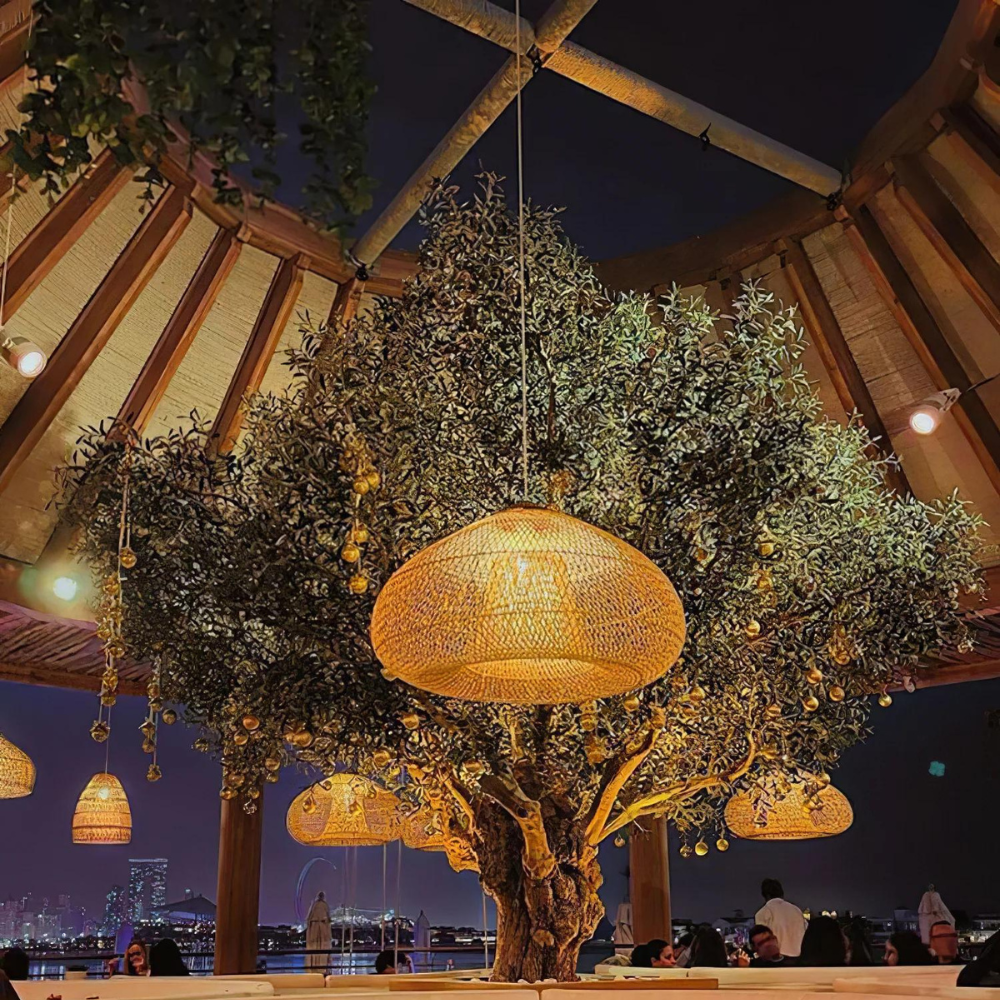Pendant Light Rattan Handwoven E26 Boho Dining Room Kitchen Island Hanging Ceiling Fixture | Thomler