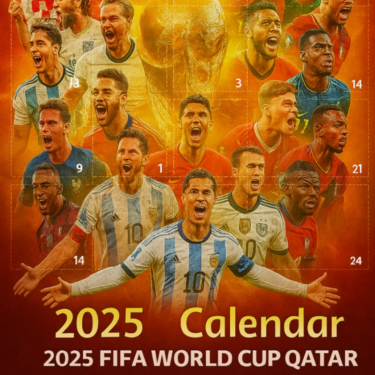 Soccer Countdown Calendar with 24 Mini Surprise Toys – Daily Reveals for Young Sports Fans | Thomler