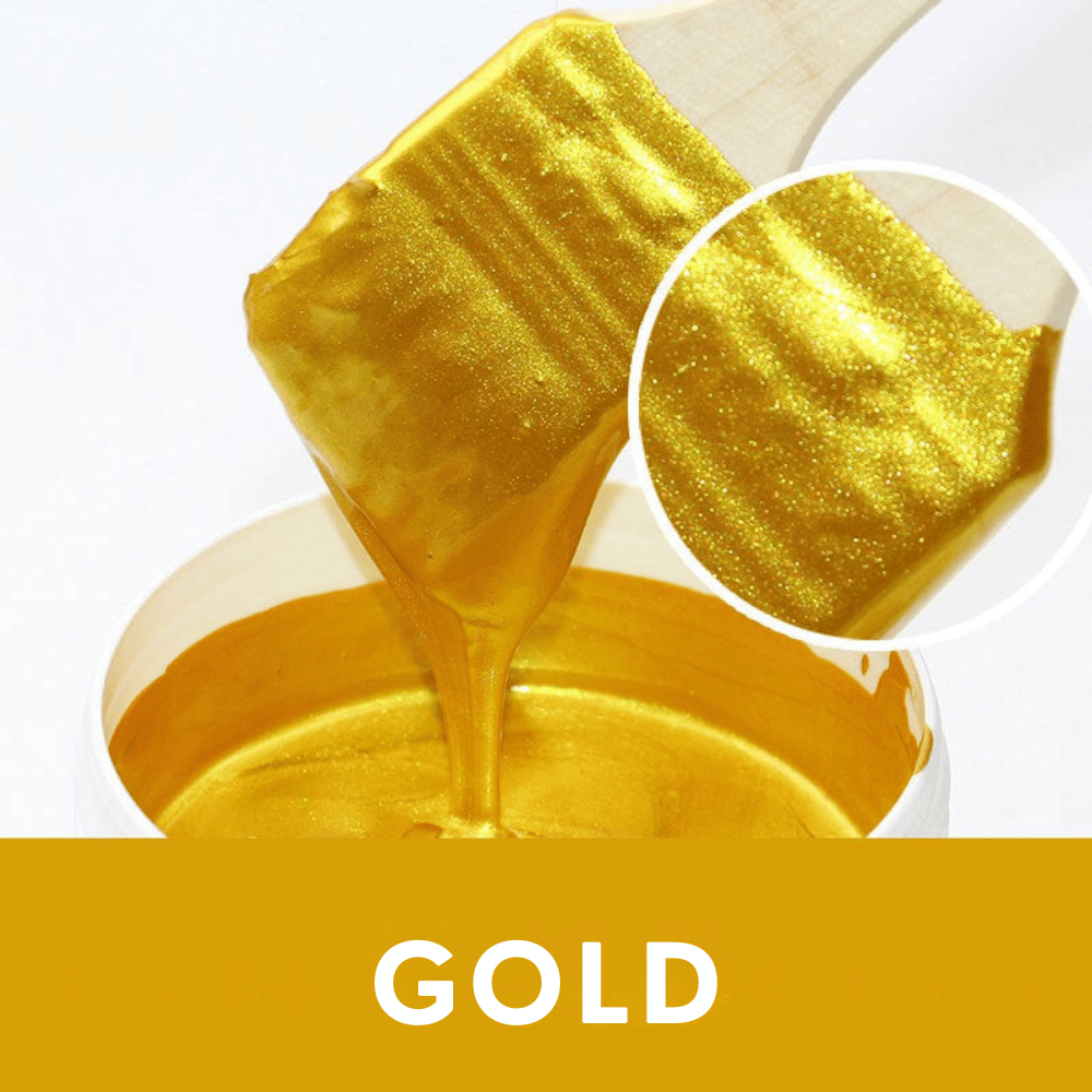 GoldLuxe — Metallic-Blattfarbe mit KOSTENLOSEM Pinsel | 50% RABATT