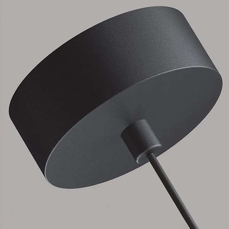 Sleek Metal Bar LED Ceiling Pendant for Living Room & Bedroom – Adjustable Hanging Rod Fixture in Black | Thomler