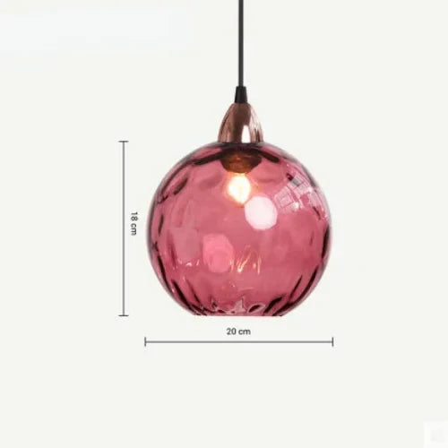 Glass Globe Pendant Light Fixture Modern Hanging Ceiling Lamp for Dining Room Kitchen Island Bedroom Living Room Decorative Suspended | Thomler
