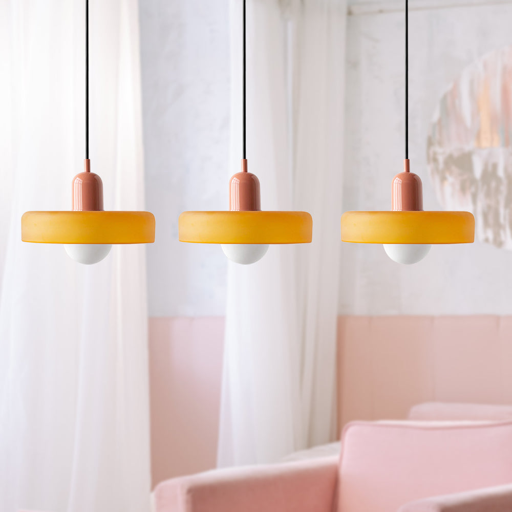 Pendant Light Glass Shade 30.0 cm Bedroom Bedside Hanging Lamp Modern Minimalist Nordic Style Adjustable Ceiling Light | Thomler