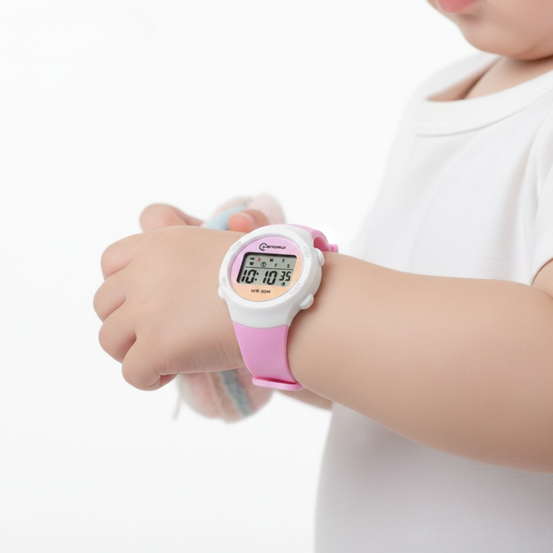 Kids Sport Digital Watch with Alarm Stopwatch & Weekday Display - Water Resistant Silicone Strap Wristwatch for School & Outdoor Play | Thomler