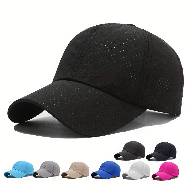 Breathable Mesh Baseball Cap with UV Protection for Outdoor Sports, Hiking, Running & Cycling | Lightweight Fast-Drying Summer Hat for | Thomler