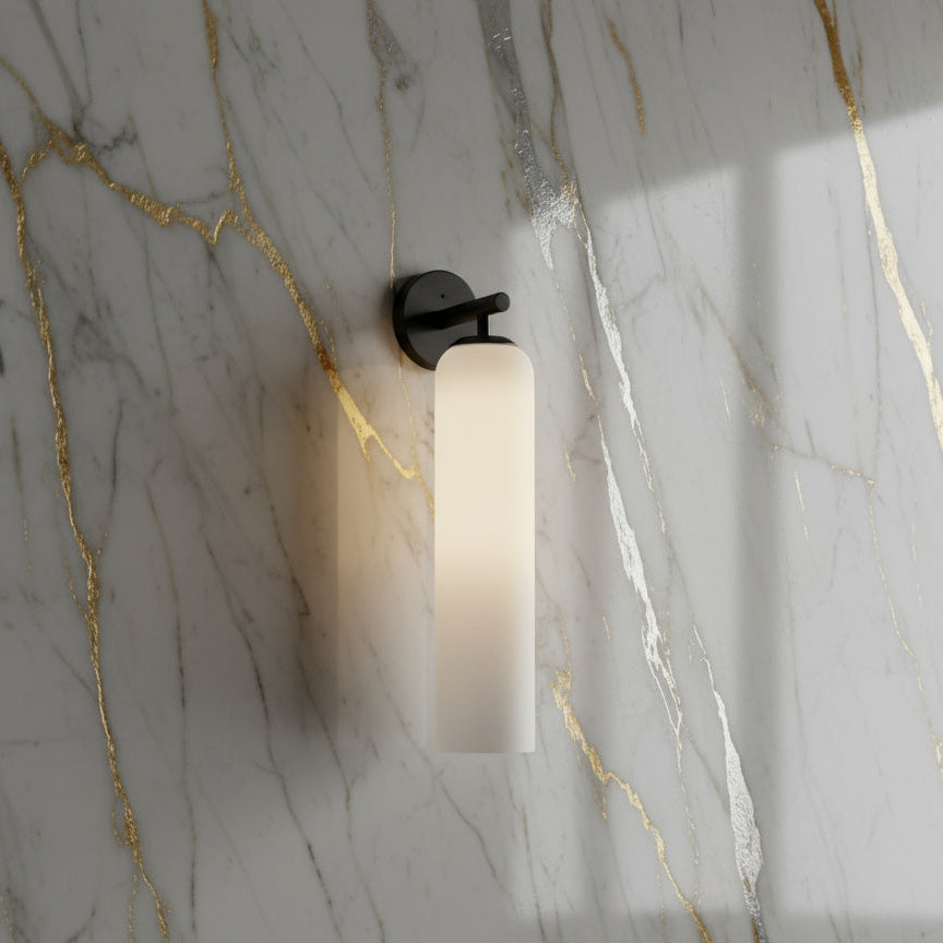 Contemporary Glass Globe Wall Sconce with LED Bulb for Bedroom Dining Room Bathroom Foyer Kitchen Study | Thomler
