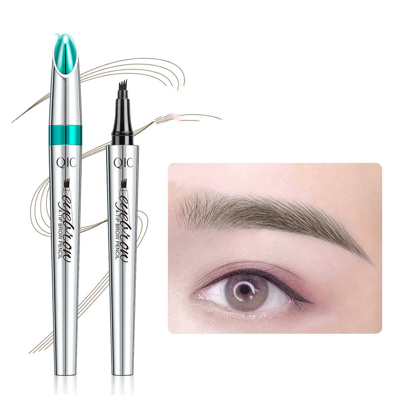 Four-Prong Microblading Brow Pen with Long-Lasting Formula for Natural Hair-Like Strokes | Thomler