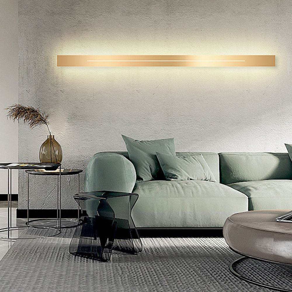 Linear Wall Sconce – LED Modern Metal Accent Light for Living Room Bedroom Hallway Entryway – Dimmable Option Available – Rectangular | Thomler