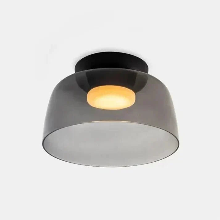 Layered Glass Ceiling Light with Adjustable LED – Contemporary Nordic Fixture for Dining and Living Rooms | Thomler
