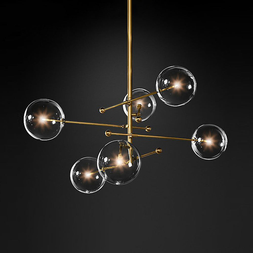 Bubble Glass LED Hanging Fixture – Multi-Light Modern Chandelier for Dining Room & Bedroom | Thomler