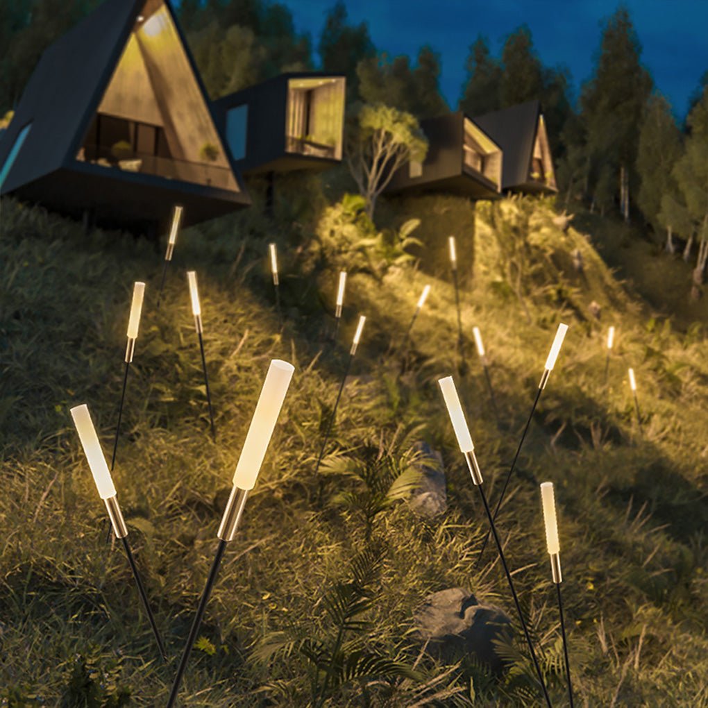 Decorative Reed-Style Solar Garden Stakes – Waterproof LED Pathway Lights for Yard & Lawn (6-Pack) | Thomler