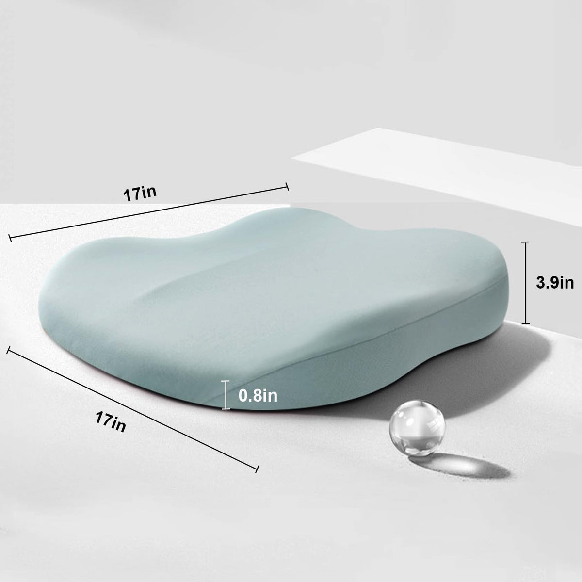 Premium Driver's Height Lift Cushion with Supportive Foam Core for Better Visibility & Comfort | Thomler