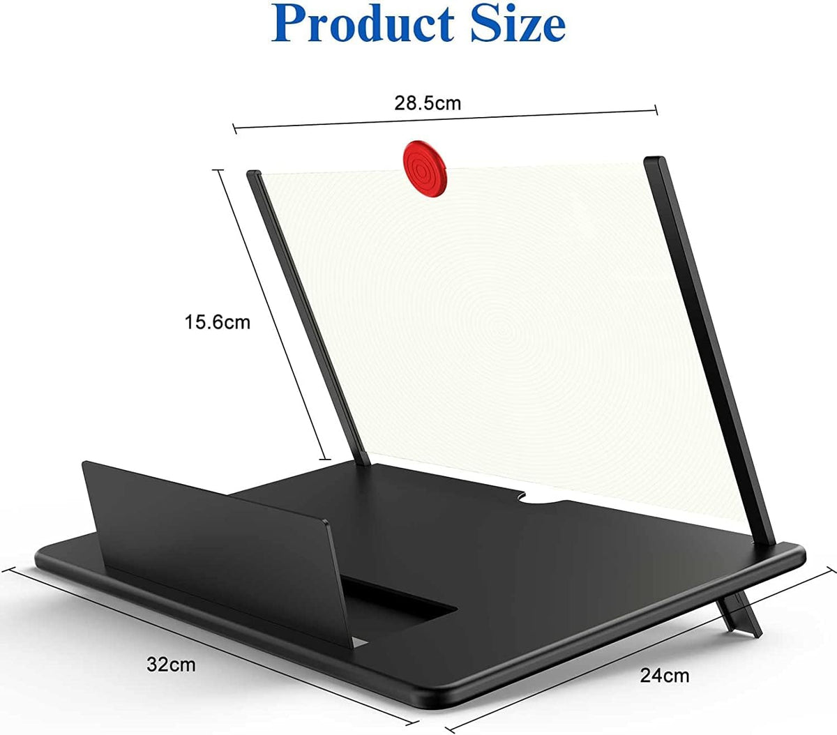 Portable Optical Lens Smartphone Display Enlarger for Streaming & Entertainment – Foldable Stand with Anti-Slip Grip | Thomler