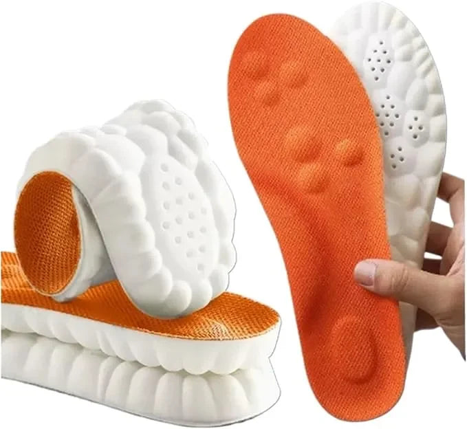 Cushioned Foot Inserts with Heel Protection for Sneakers Boots Work Shoes All-Day Comfort Arch Support Pain Relief Breathable Shoe Liners | Thomler
