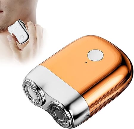 Compact USB Rechargeable Travel Shaver for Men | Cordless Electric Razor for Face & Head | Portable Grooming Kit for Quick Touch-Ups | Thomler
