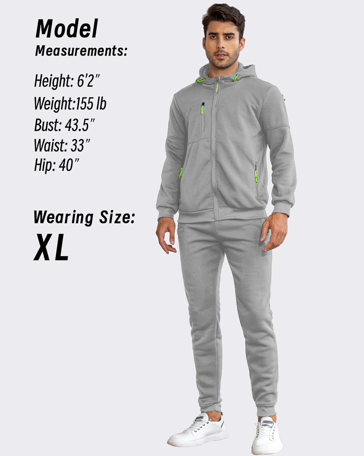 Men's Athletic Two-Piece Jogger Set with Pullover and Pants – Lightweight Breathable Tracksuit for Training, Gym & Casual Lounge Wear | Thomler