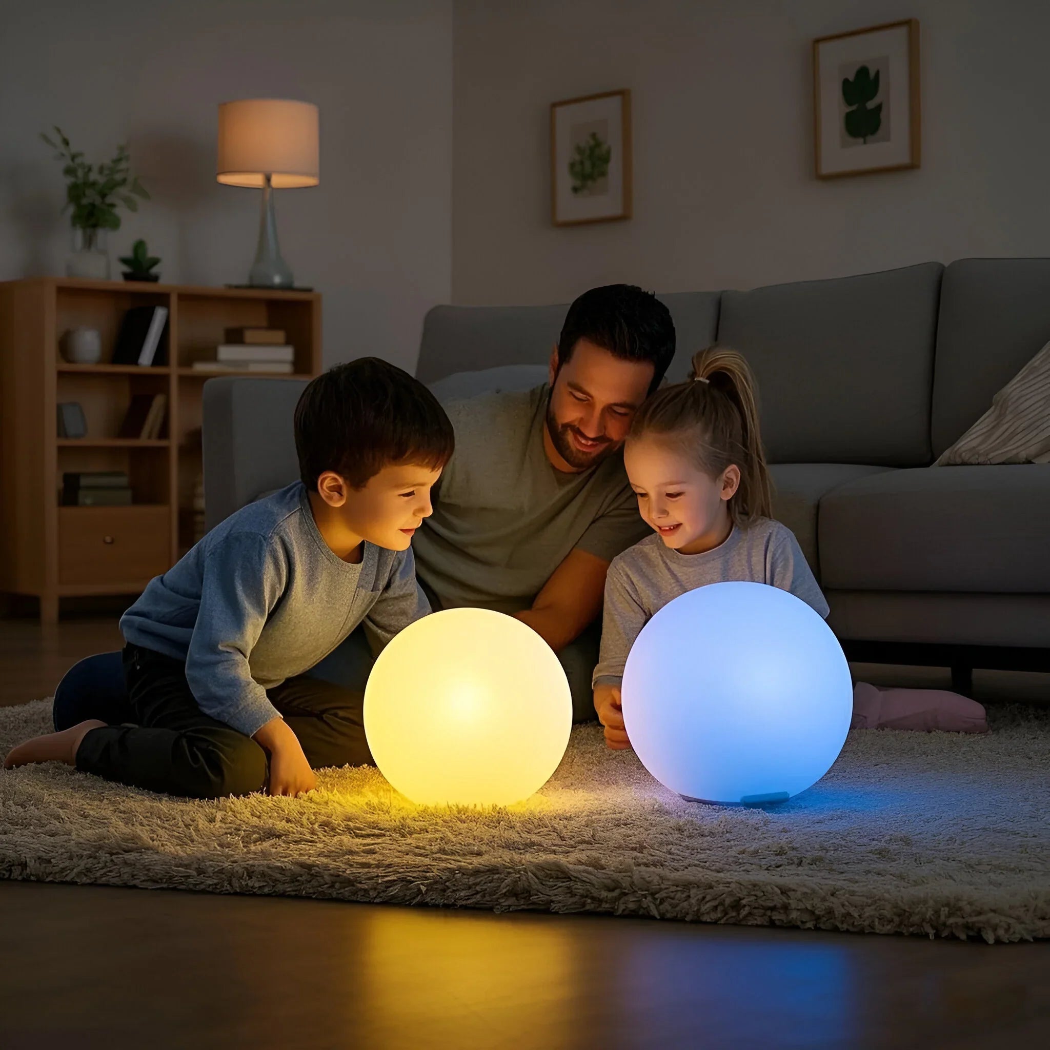 Rechargeable LED Sphere Light for Outdoor & Indoor Use – Cordless Color-Changing Globe Lamp for Patio, Yard, Deck & Events | Thomler