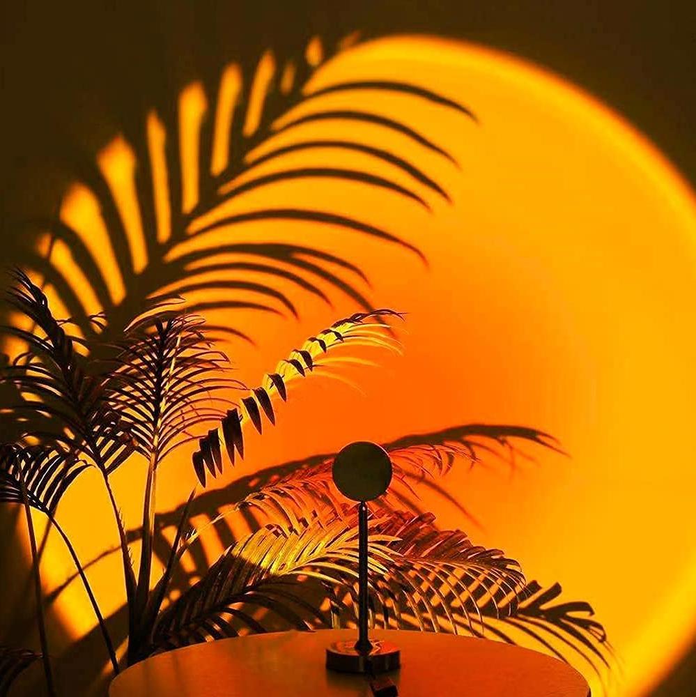 Sunset Projection Lamp with 360° Rotating Head – 13 Ambient Light Modes for Bedroom, Living Room & Creative Spaces | Thomler
