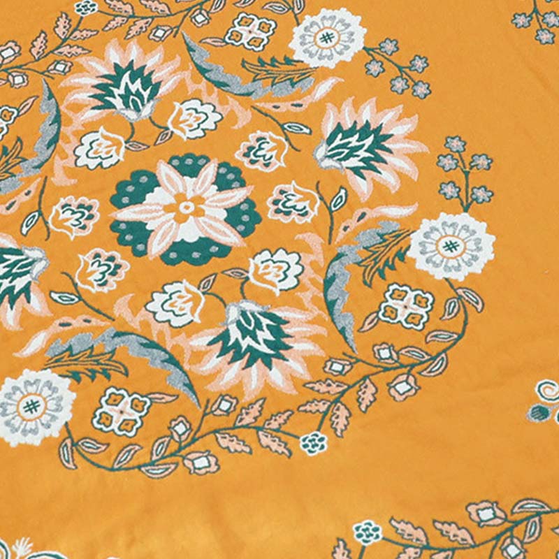 Reversible Cotton Quilt Lightweight Floral Bedspread for All Seasons Queen King Full Size Breathable Coverlet | Thomler