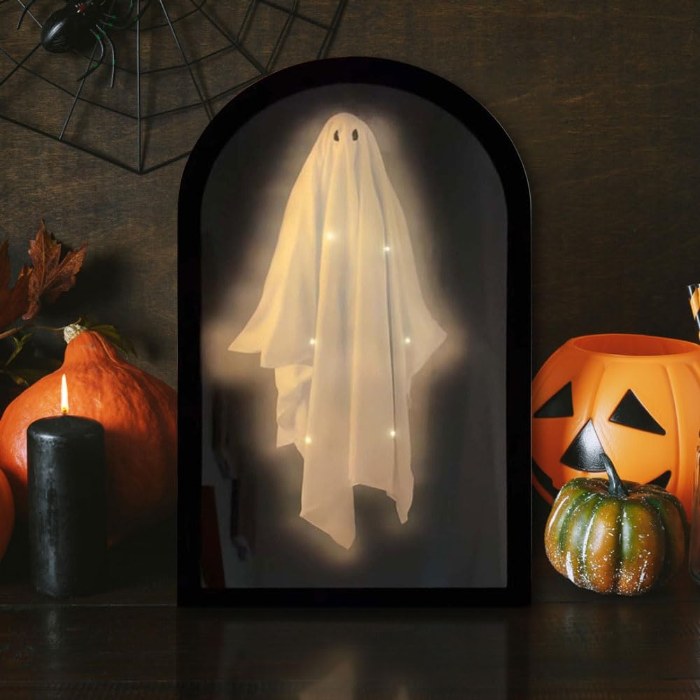 Phantom Reflector Holographic Illusion Display – Eerie Apparition Effect for October Festivities & Creepy Interior Accents | Thomler