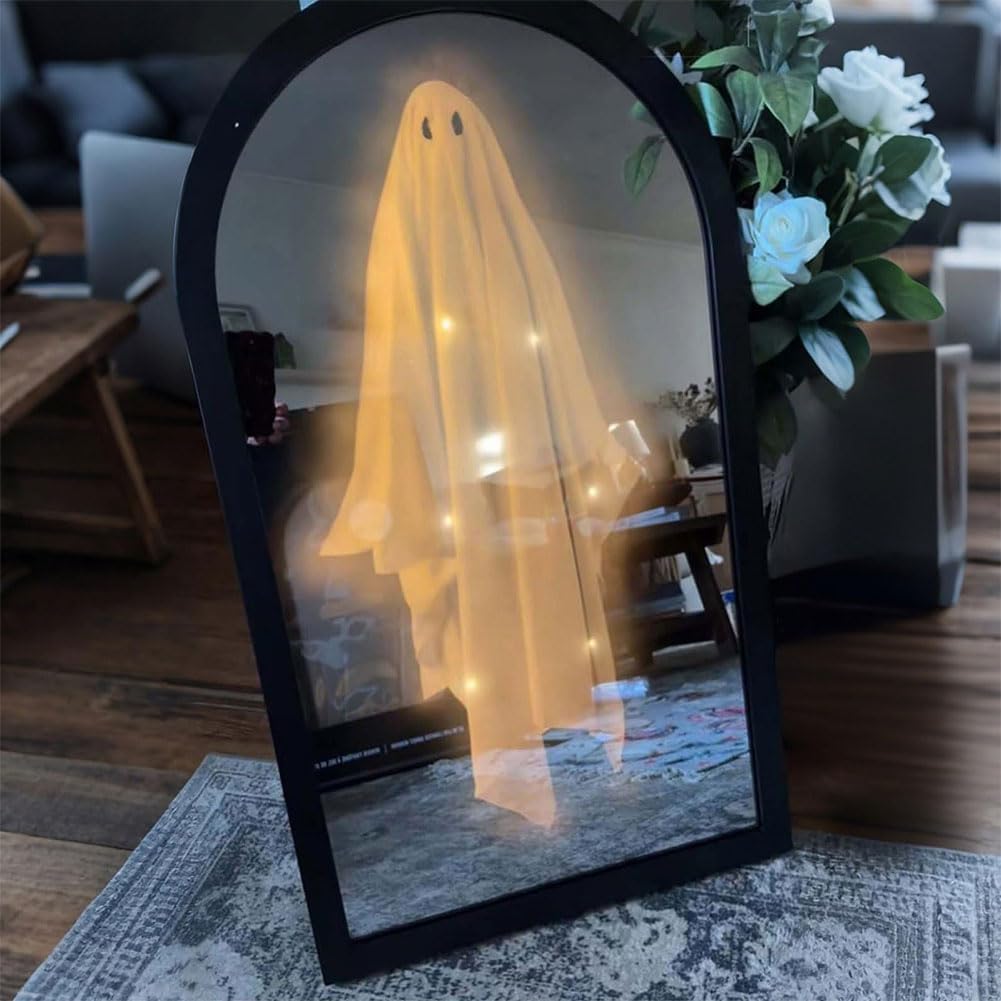 Phantom Reflector Holographic Illusion Display – Eerie Apparition Effect for October Festivities & Creepy Interior Accents | Thomler