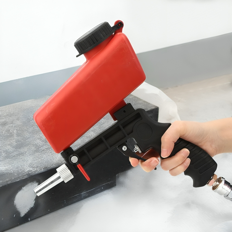 Pneumatic Sandblasting Gun Steel 6.5 mm Nozzle 632 g Metal Surface Cleaning Rust Paint Removal | Thomler