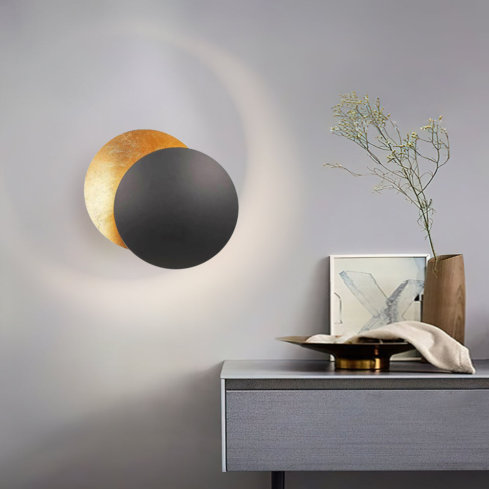 Wall Lamp Aluminum 9 in Adjustable LED Gold White Modern Living Room Bedroom Decorative Light | Thomler