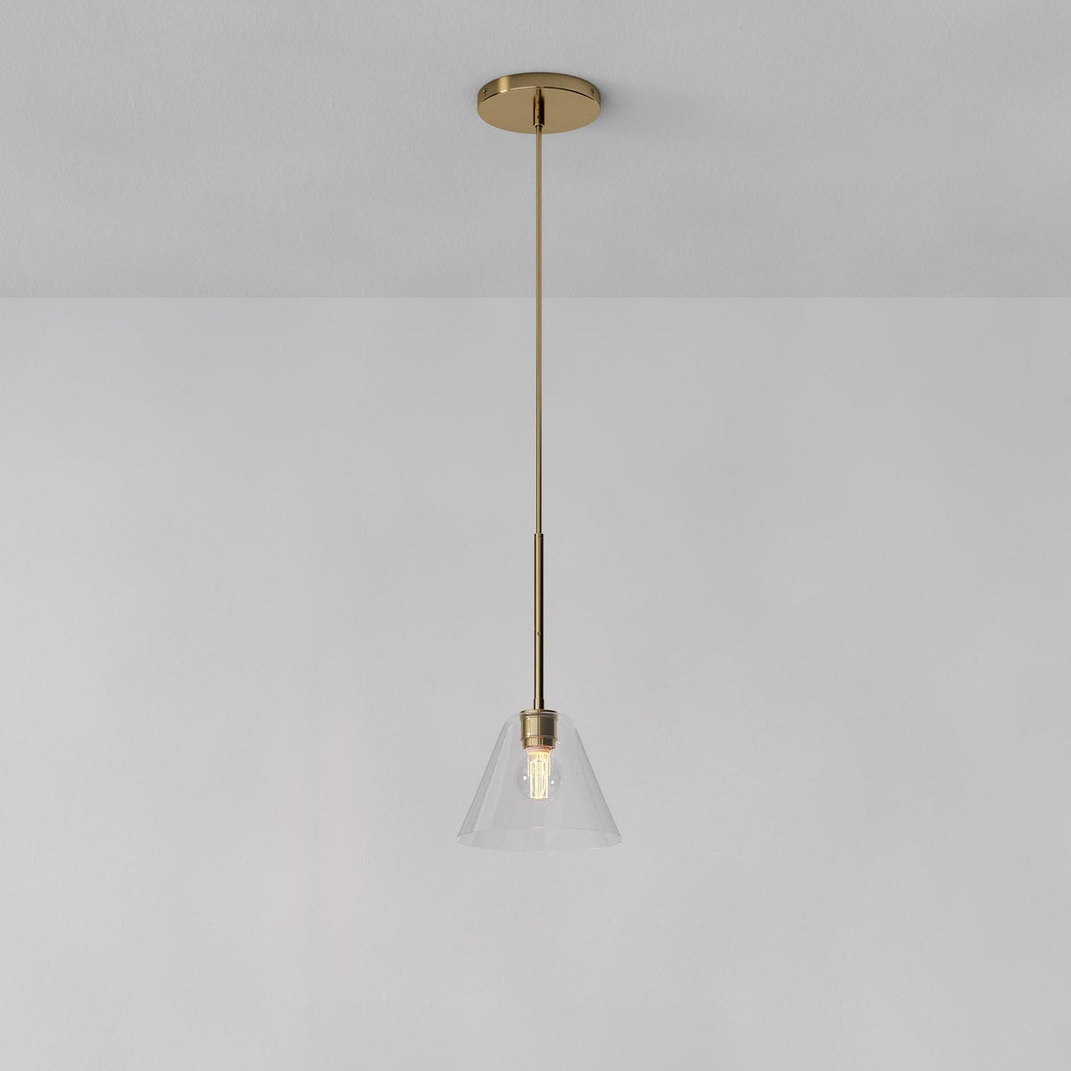 Tapered Glass Hanging Fixture with Metal Hardware for Island Dining Bar Overhead Lighting Home Kitchen | Thomler