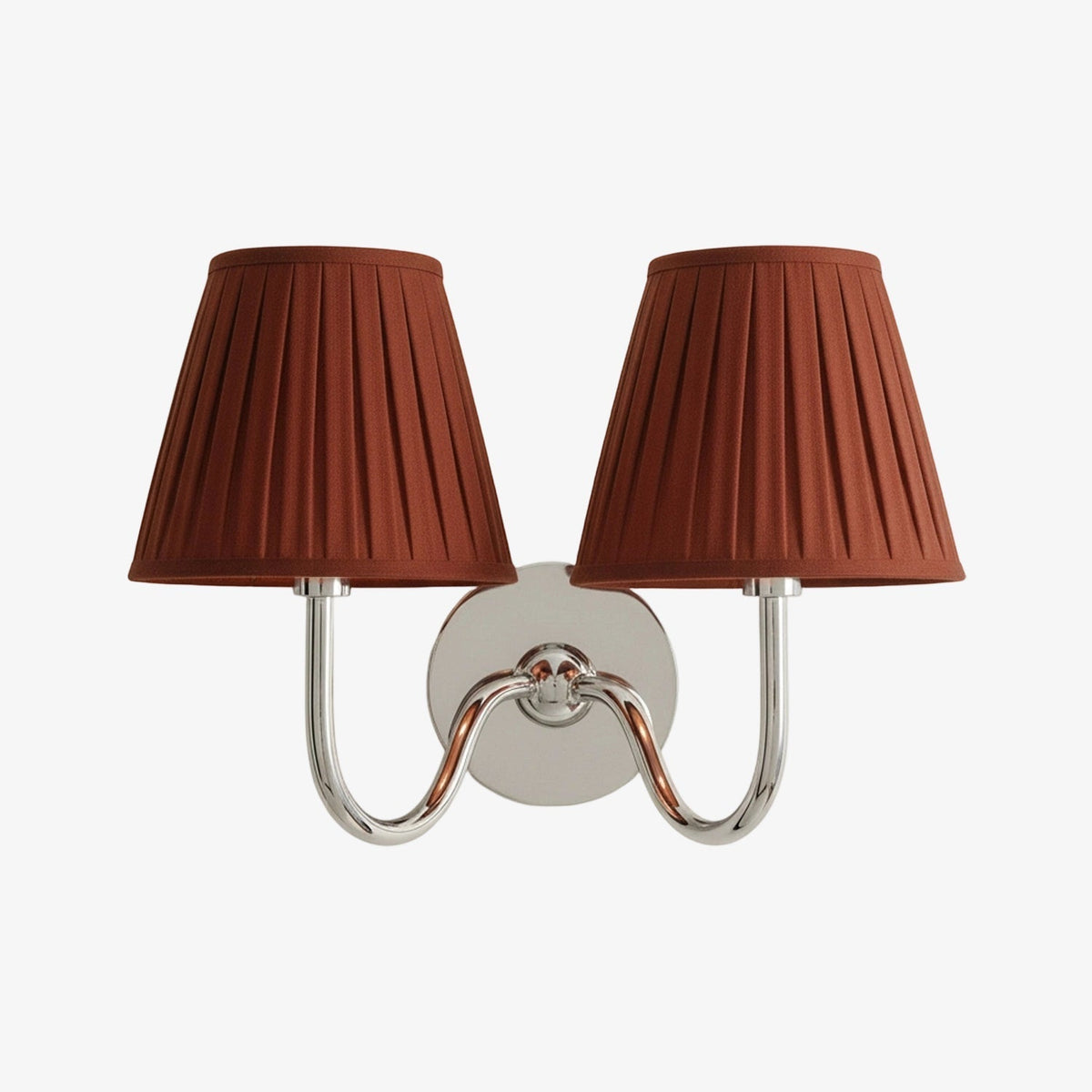 Brass Sconce with Fabric Drum Shade – 1 or 2 Light Hardwired Fixture for Bedroom, Hallway & Living Room | Thomler