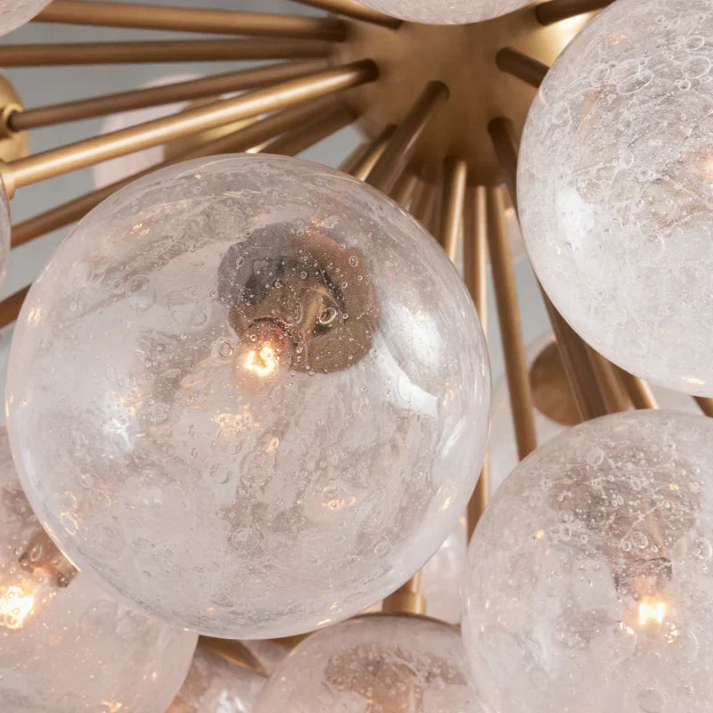Bubble Glass Globe Chandelier Multi-Light Statement Fixture for Dining Room Living Room Foyer Hanging Ceiling Light Modern Farmhouse | Thomler