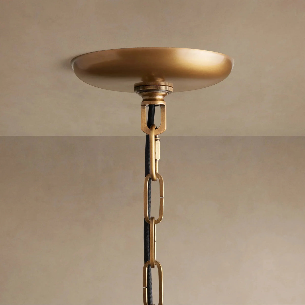Curved Textured Glass Pendant Light with Metal Canopy for Dining Room Kitchen Island | Thomler