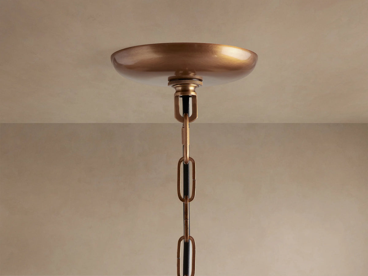Curved Textured Glass Pendant Light with Metal Canopy for Dining Room Kitchen Island | Thomler