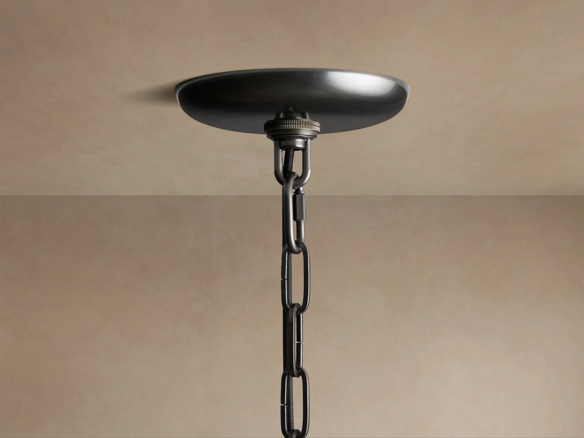Curved Textured Glass Pendant Light with Metal Canopy for Dining Room Kitchen Island | Thomler