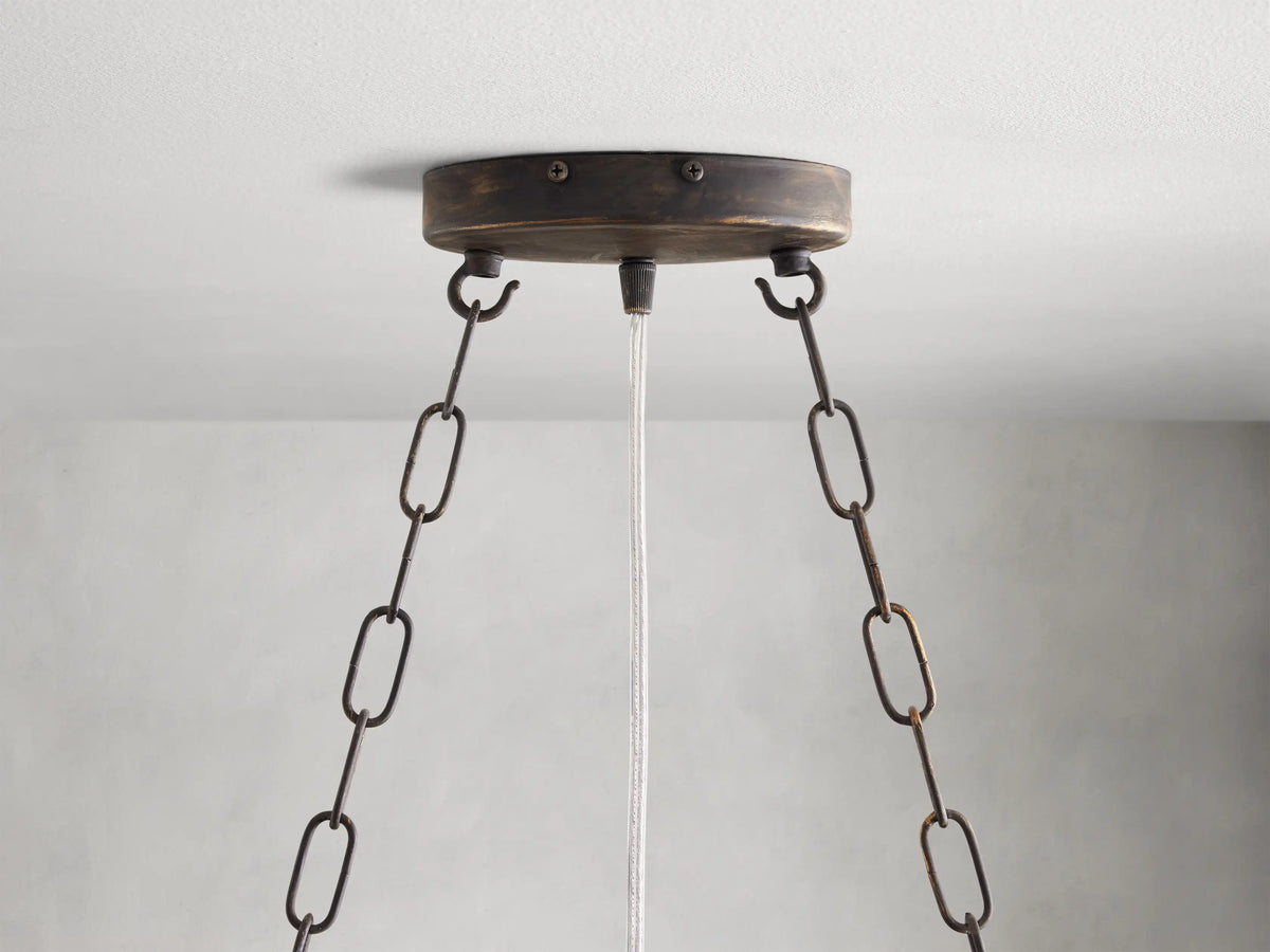 Crystal Branch Chandelier 8-10 Light Linear Fixture for Dining Room Gold Silver Bronze Finish | Thomler