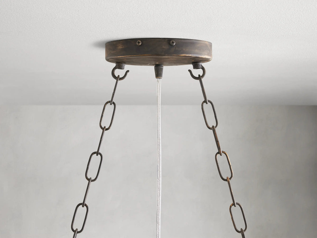 Crystal Branch Chandelier 8-10 Light Linear Fixture for Dining Room Gold Silver Bronze Finish | Thomler