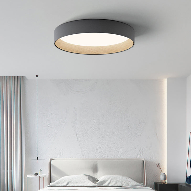 LED Flush Mount Ceiling Light – Round Metal Ring – 16 or 20 Inch – for Bedroom, Office or Studio | Thomler