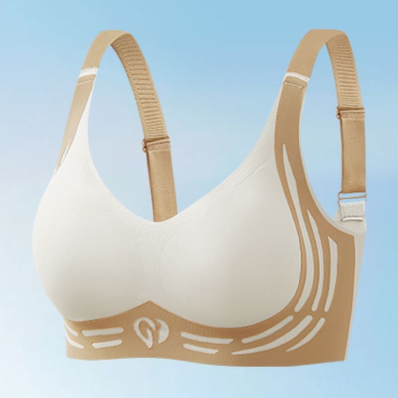 Wireless Lift Bra with Wide Straps – Wire-Free Support and Smoothing U-Back Design for Full Coverage | Thomler