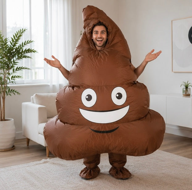Giant Wearable Emoji Suit – Self-Inflating Humorous Character Outfit for Costume Events, Party Entertainment & Photo Moments | Thomler