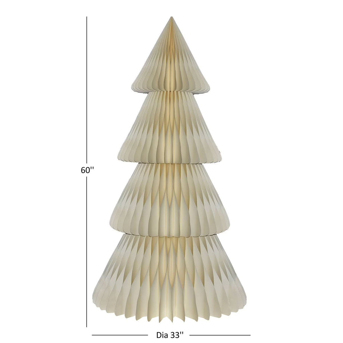 Folding Paper Decoration Tree – Collapsible Honeycomb Structure for Parties & Seasonal Displays | Thomler
