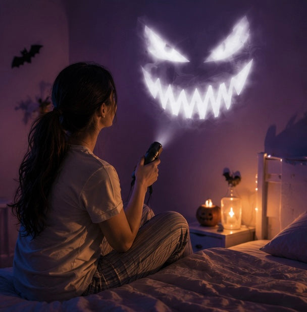 Spooky Skull LED Night Light – Motion-Pattern Projector for Haunted Atmosphere & Seasonal Vibes | Thomler
