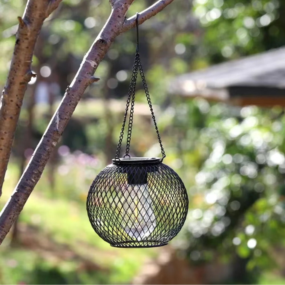 Rechargeable Hanging Garden Lamp with Twilight Auto-On – Battery-Free LED Glow for Patio & Yard | Thomler