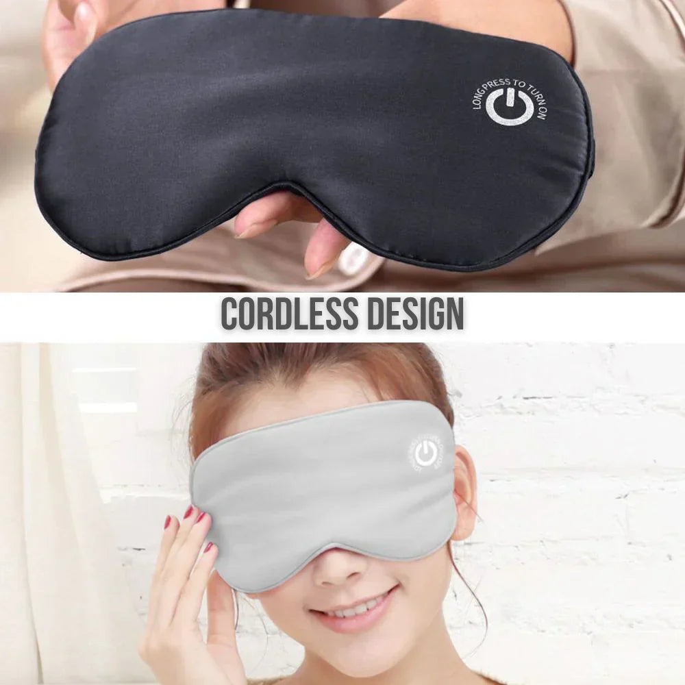 Cordless Heated Eye Mask with 3 Heat Settings & USB Charging for Sleep & Relaxation | Thomler