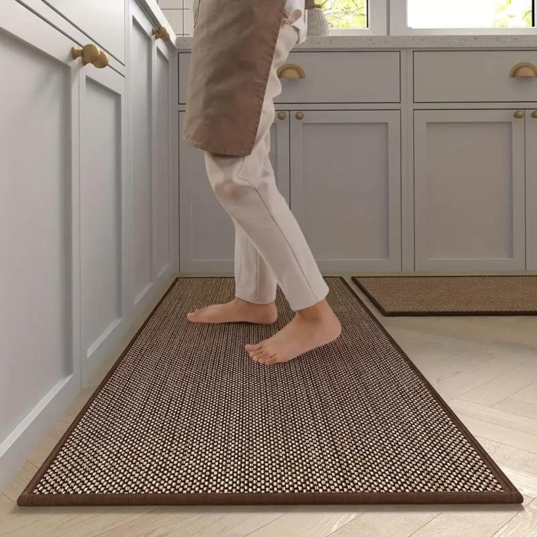 Anti-Fatigue Kitchen Floor Mat Set Non-Slip Cushioned Runner & Accent Mat for Sink Stove Cooking Area Comfort Ergonomic Standing Support | Thomler